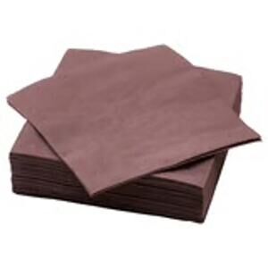 IKEA FANTASTISK Reddish Brown Paper Napkins 50-Pack 13" Square Versatile Value